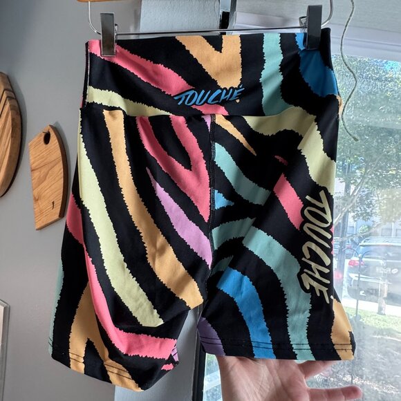 Touche Zebra Print Athletic Shorts - Picture 5 of 6